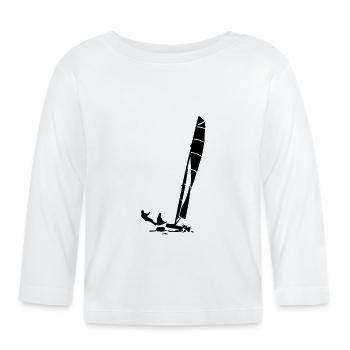 katamaran - Organic Baby Long Sleeve T-Shirt - white - Front