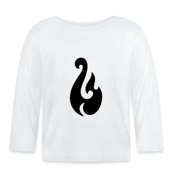 L’hameçon de Maui - T-shirt manches longues bio Bébé - blanc - Devant