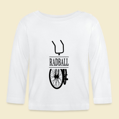 Radball | Retro Black - Baby Bio-Langarmshirt