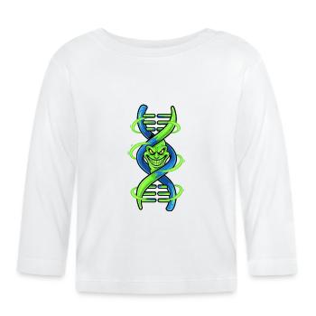 Demonic DNA Double Helix - Organic Baby Long Sleeve T-Shirt - white - Front