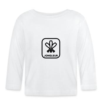 Juggler Juggling Jongleur Jonglieren Jonglerie - Organic Baby Long Sleeve T-Shirt - white - Front