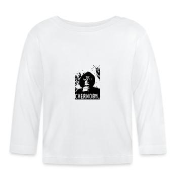 Chernobyl Masque à gaz Radiation Roentgen URSS - T-shirt manches longues bio Bébé - blanc - Devant