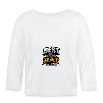 Ratte - Baby Bio-Langarmshirt - Weiß - Vorne