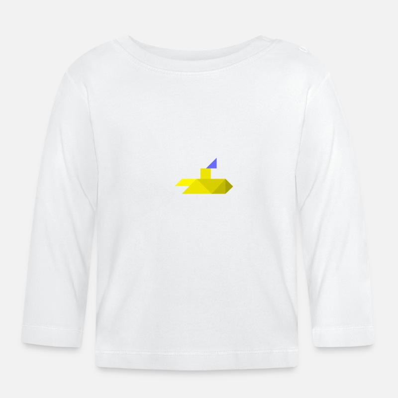 U-Boot - Tangram - Baby Bio-Langarmshirt - Weiß