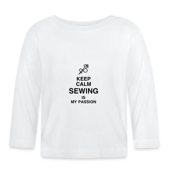 Sewing Sewer Couture Fashion Nähen Schneider - Organic Baby Long Sleeve T-Shirt - white - Front