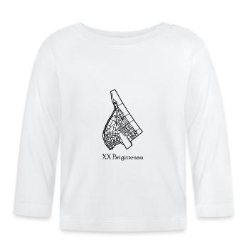 Brigittenau Carte - T-shirt manches longues bio Bébé - blanc - Devant