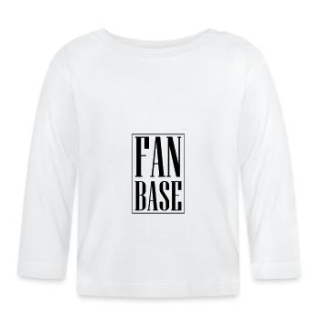 Fan Base - Baby Bio-Langarmshirt - Weiß - Vorne