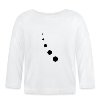 Dots Decor Noeud - T-shirt manches longues bio Bébé - blanc - Devant