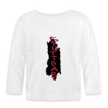 stuttgart - Baby Bio-Langarmshirt - Weiß - Vorne