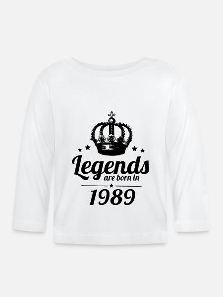 Legends 1989 - Baby Bio-Langarmshirt - Weiß