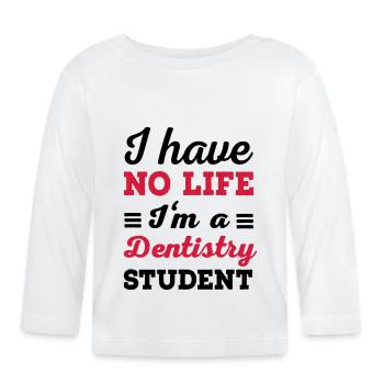 Dentiste - T-shirt manches longues bio Bébé - blanc - Devant