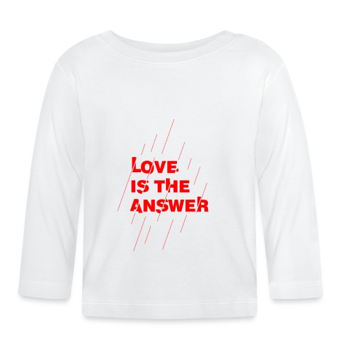 Love is the answer - Maglietta a manica lunga ecologico per bambini