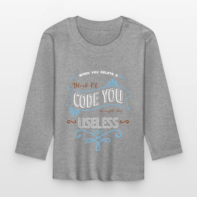 hacker fans hacking code awesome hacking coding Baby Bio-Langarmshirt