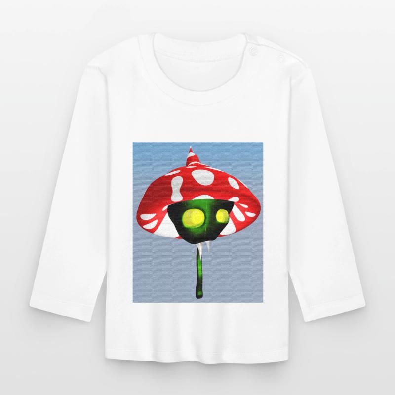 Toadstool Vampire Organic Baby Long Sleeve T-Shirt