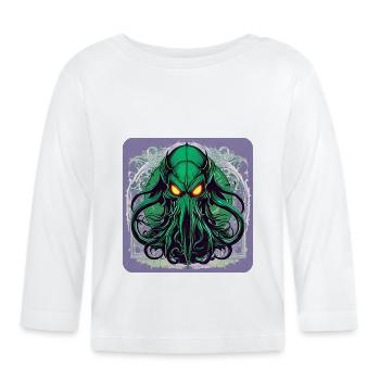 Cthulhu Monsters in the Universe - Organic Baby Long Sleeve T-Shirt - white - Front