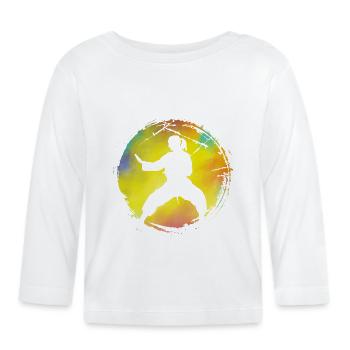 Wing Chun - Organic Baby Long Sleeve T-Shirt - white - Front