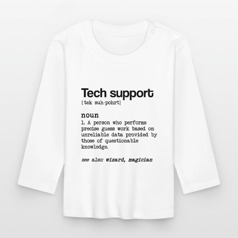 Technischer Support Definition Substantiv Technisc Baby Bio-Langarmshirt