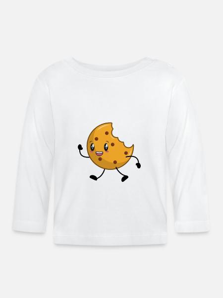 Cookie Keks - Baby Bio-Langarmshirt - Weiß