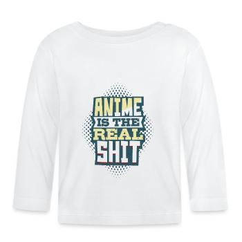 Anime - T-shirt manches longues bio Bébé - blanc - Devant