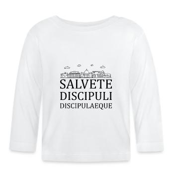 Professeur de latin Latin Langue Cadeau - T-shirt manches longues bio Bébé - blanc - Devant