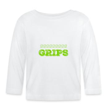 ich bin clever - Baby Bio-Langarmshirt - Weiß - Vorne
