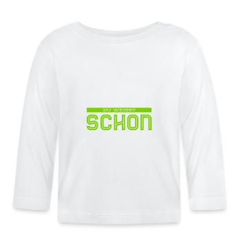 Einigkeit - Baby Bio-Langarmshirt - Weiß - Vorne