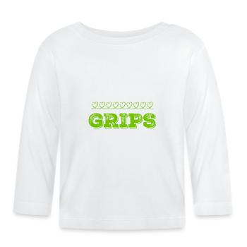 ich bin clever - Baby Bio-Langarmshirt - Weiß - Vorne