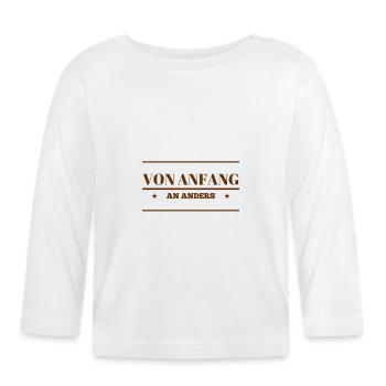 ich bin wunderbar - Baby Bio-Langarmshirt - Weiß - Vorne