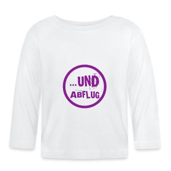 geh weg - Baby Bio-Langarmshirt - Weiß - Vorne