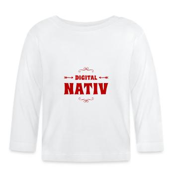digital Nativ - Baby Bio-Langarmshirt - Weiß - Vorne
