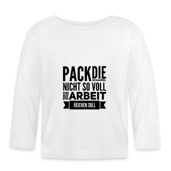 Prends ton temps - T-shirt manches longues bio Bébé - blanc - Devant