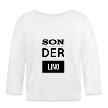 ich bin besonders - Baby Bio-Langarmshirt - Weiß - Vorne
