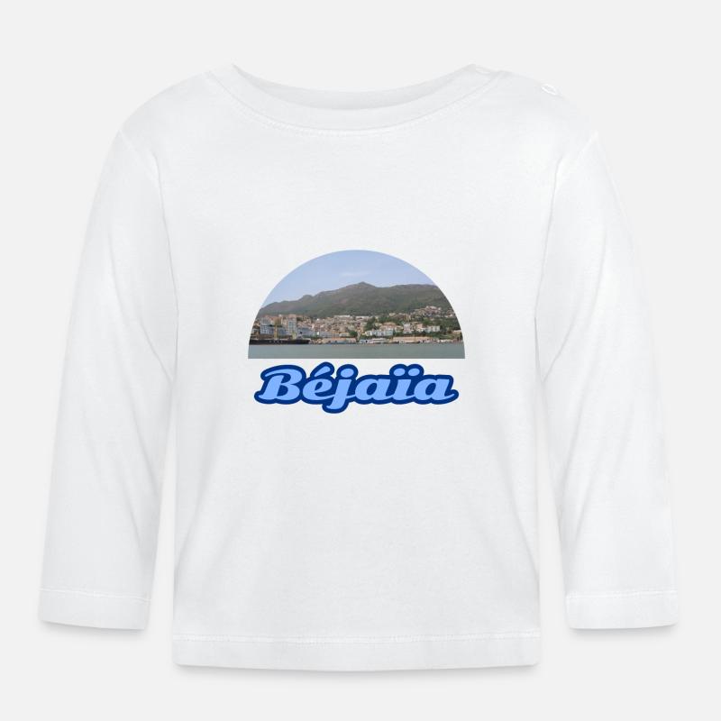Béjaïa - Baby Bio-Langarmshirt - Weiß