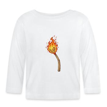 Gobelin Flamboyant - T-shirt manches longues bio Bébé - blanc - Devant