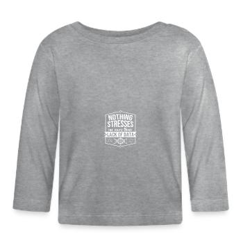 Scientist Researcher Funny Saying Gift - Organic Baby Long Sleeve T-Shirt - heather grey - Front