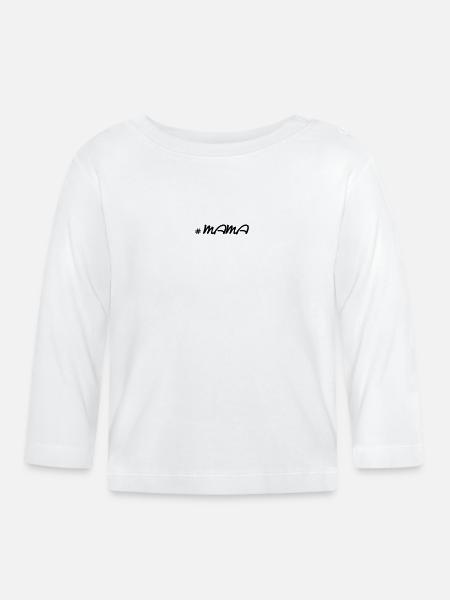 # MAMA Design - Baby Bio-Langarmshirt - Weiß
