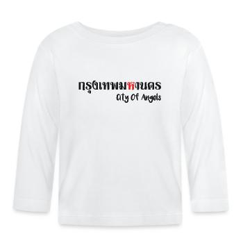 Bangkok Bkk - Organic Baby Long Sleeve T-Shirt - white - Front