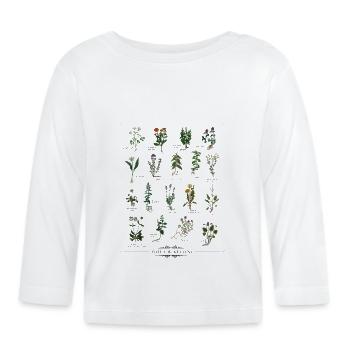 Colourful cuisine - Organic Baby Long Sleeve T-Shirt - white - Front
