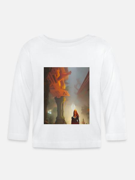 Im Nirgendwo - Baby Bio-Langarmshirt - Weiß