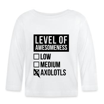 Axolotl - Baby Bio-Langarmshirt - Weiß - Vorne