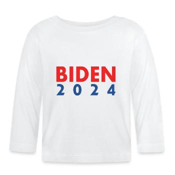 Joe biden 2024 - Organic Baby Long Sleeve T-Shirt - white - Front