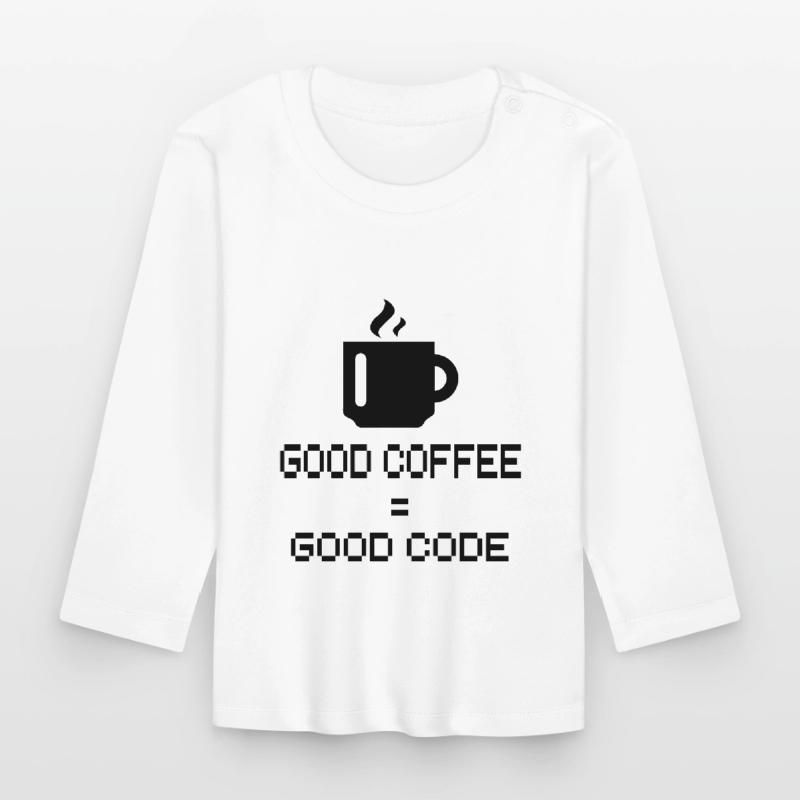 Programmeur - Codeur - Hacker - IT T-shirt manches longues bio Bébé