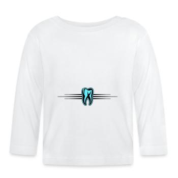 Dentiste Tooth Icon - T-shirt manches longues bio Bébé - blanc - Devant