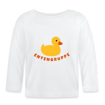 Groupe de canards Groupe - T-shirt manches longues bio Bébé - blanc - Devant