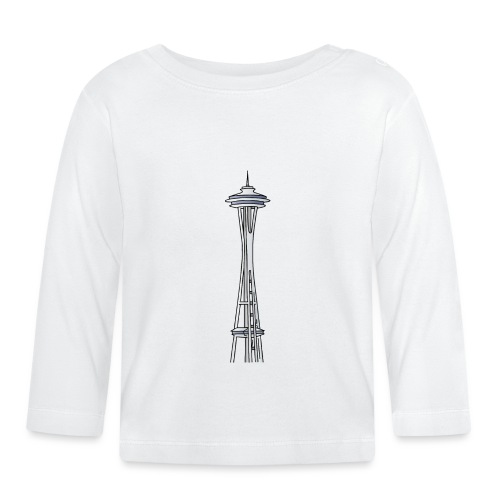Space Needle in Seattle - Baby Bio-Langarmshirt
