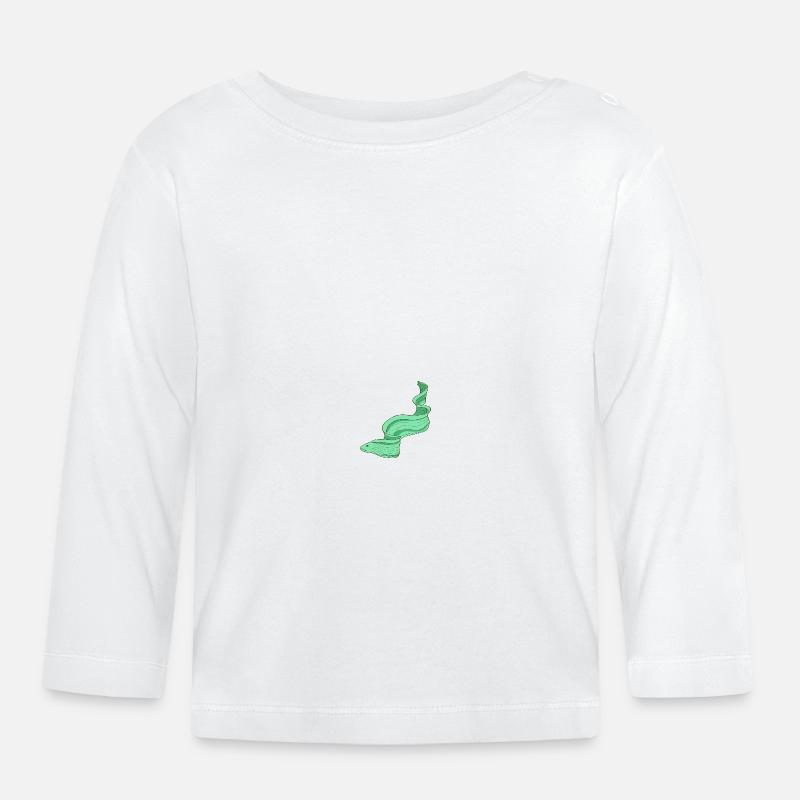 Meerestiere - Baby Bio-Langarmshirt - Weiß