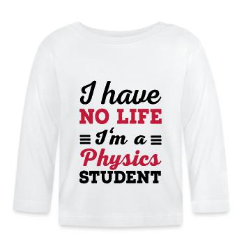 physics - Organic Baby Long Sleeve T-Shirt - white - Front