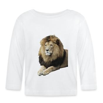 Lion - Baby Bio-Langarmshirt - Weiß - Vorne