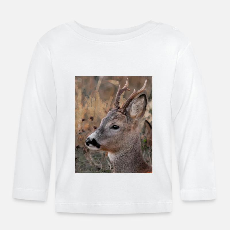 Animaux bruts - T-shirt manches longues bio Bébé - blanc