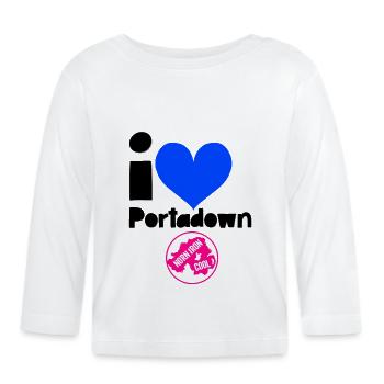 Portadown - Organic Baby Long Sleeve T-Shirt - white - Front